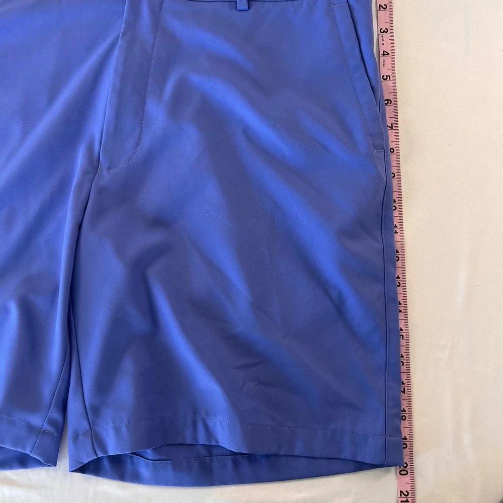 Peter Millar Wicking Performance Golf Shorts Mens 38 Royal‎ Blue Polyester